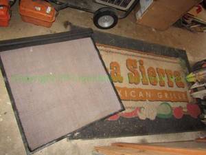 lot 106 image: La Sierra Mexican grill entry rug and extra rug