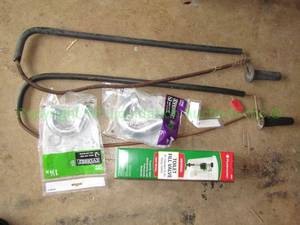 lot 130 image: Assorted plumbing hardware and tools as shown