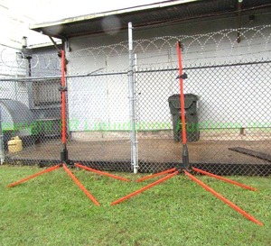 lot 138 image: Traffix little buster sign stands (2 count) 7ft tall