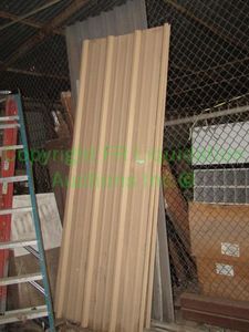 lot 151 image: Metal paneling several sheets varying sizes