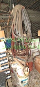 lot 172 image: Assorted industrial parts, hoses and more as shown