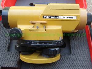 lot 4 image: TopCon AT-F6 surveyors auto-level in carry case