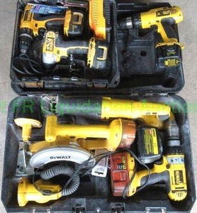 lot 302 image: Dewalt cordless power tools as shown