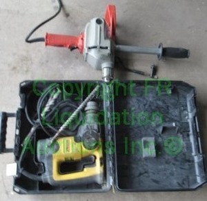 lot 308 image: Milwaukee compact hole shooter model 1660-1 and Dewalt D2503 rotary hammer drill
