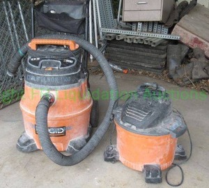 lot 317 image: Ridgid wet dry vacs