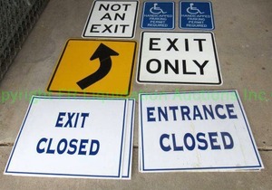 lot 321 image: Safety and directional signs