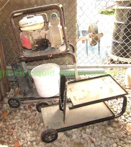 lot 227 image: Tsurumi utlity pump and two carts