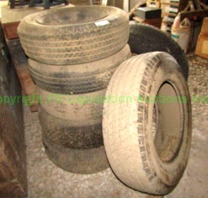 lot 239 image: Assorted used tires as shown