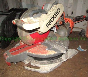 lot 318 image: Ridgid model MS12900 compound miter saw