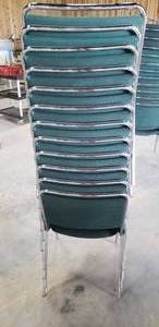 lot 31 image: Green Upholstered Chairs (12 Total)