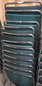 lot 80 image: Green Chairs, stackable, 20 total