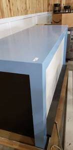 lot 71 image: Blue Bar Table (W84 x D30 x H41 approx.)