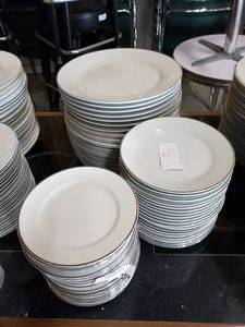 lot 168 image: 20 - Strawberry Street 10.5 White Dinner Plates, 20 - 7.5 Salad Plates, 20 - 6.5 Dessert Plates