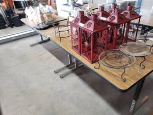 lot 179 image: Heavy Duty Tables, Adjustable Height, (W48 x D30 approx.) (2 Total)