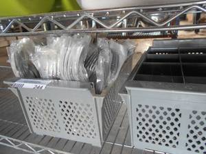 lot 244 image: 2 Silverware Dishwasher Racks and Forks