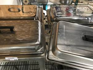 lot 228 image: Rectangle Buffet Chafers (4 Total)