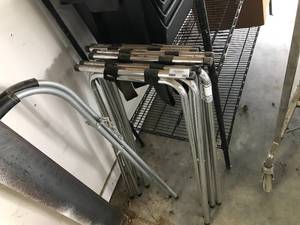 lot 283 image: Food Tray Service Stands, 3 Total