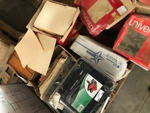 lot 286 image: Office Supply Lot Letter Hanging Folders, Manilla Folders, Mailing Folders, 46-45gal Trash Bags