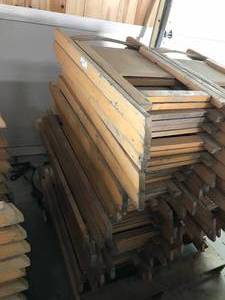 lot 312 image: Folding Wood Chairs, 18 Seat Height, 31 Back, 21 total