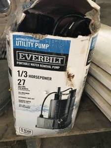 lot 322 image: 13 Horsepower Portable Water Removal Pump, 27 Gallons per Minute