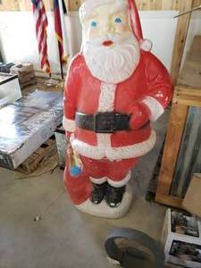 lot 387 image: Standup Plastic Light Up Santa
