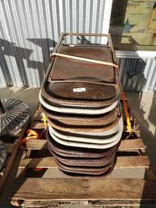 lot 440 image: 15 Metal Folding Chairs, Mixed Colors as Shown, Strap not part of the Lot