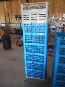 lot 425 image: 9 Trays of Glasses, 16 OZ Slam Glass, ( Full Trays, 1 Partial, 1 Tray Old School Shot, 1 Mix Wine) Trays and Cart Included