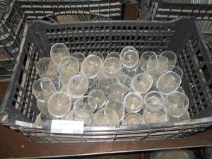 lot 428 image: Large Lot of 6 oz Glass, used for samples or votives