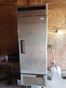 lot 10 image: Atosa Commercial Upright Freezer Model MBF8501GR ( freezer only CONTENTS NOT INCLUDED)