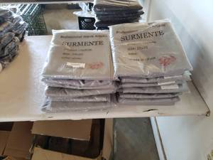 lot 124 image: 20 x 20 Silver Surmente napkins (12 per pack) 24 packs