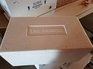 lot 512 image: 2pk in Boxes The Huskee Shipping Cooler
