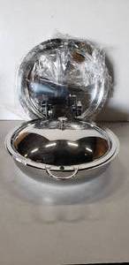 lot 253 image: Spring Switzerland Induction Chafer, with 4 round server inserts (matches Lot # 529) for use on induction ranges