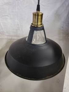 lot 397 image: 3 Recessed Lights, 4 Black Pendant Lights (Still in Box), 1 Wall Light(Still inBox)