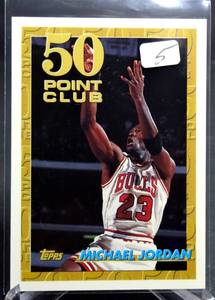 lot 5 image: Michael Jordan 1993 1993-1994 Topps 50 pt club Card #64