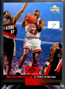 lot 7 image: RARE 1993-94 UD Basketball Michael Jordan Mr. June 35 Points in One Half MJ4
