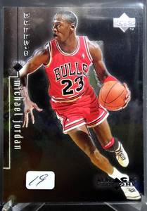 lot 19 image: 1999 UD Black Diamond Michael Jordan Hologram Card Chicago Bulls Guard Card #3 - worth grading