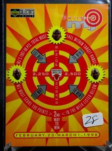 lot 28 image: 1997 Upper Deck Collectors Choice MJ Bullseye Contest Michael Jordan #B9