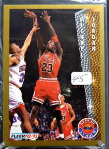 lot 45 image: 1992-93 Fleer MICHAEL JORDAN League Leader #238 Chicago Bulls