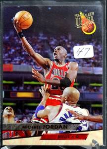 lot 47 image: RARE Michael Jordan 9394 Fleer Ultra, No Reprint - Original-Gold Letters #30