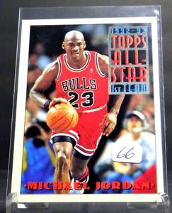 lot 66 image: Michael Jordan 92 93 Topps All-Star 1st Team Card #101