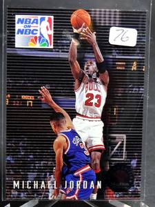 lot 76 image: MICHAEL JORDAN 1993-94 Skybox NBA on NBC #14 Chicago Bulls