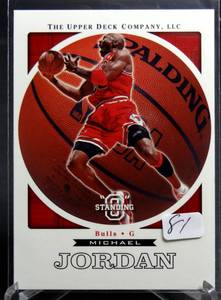 lot 81 image: 2003-04 STANDING O #9 MICHAEL JORDAN BULLS GUARD THE LAST DANCE -MINT