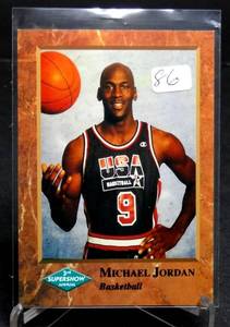 lot 86 image: Rare 3rd Annual Supershow Promo Card Michael Jordan #NNO, USA, Chicago Bulls