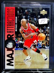 lot 89 image: 1995 UPPER DECK MICHAEL JORDAN # 337  CHICAGO BULLS  MAJOR ATTRACTIONS
