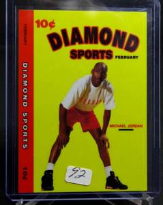 lot 92 image: MICHAEL JORDAN 1990-91 Diamond Sports Promo Card Bulls HOF NMMT NBA Basketball