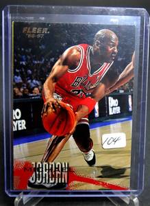 lot 104 image: 1996-97 Fleer #13 MICHAEL JORDAN Chicago Bulls