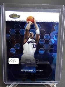 lot 116 image: 2002 03 TOPPS FINEST #100 MICHAEL JORDAN CHICAGO BULLS WASHINGTON WIZARDS HOF MT