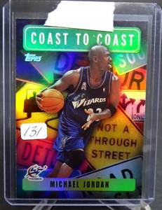 lot 131 image: 2002-03 TOPPS CHROME MICHAEL JORDAN COAST TO COAST REFRACTOR - READY TO GRADE