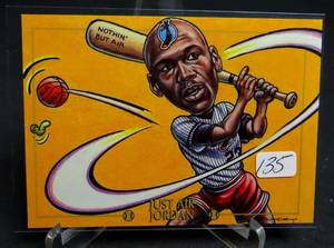 lot 135 image: 1993 Cardtoons #95 Just Air Jordan (Michael Jordan Parody) ObscureRare