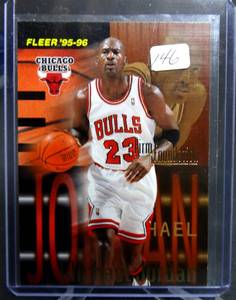 lot 146 image: 95-96 Fleer NBA FIRM FOUNDATION  #323 MICHAEL JORDANChicago Bulls